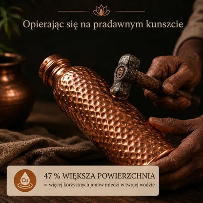 Miedziana butelka – Tokler™ | Naturalnie oczyszczona woda, bez plastiku