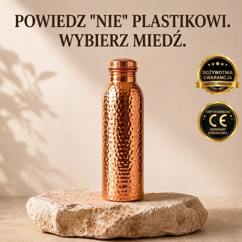 Miedziana butelka – Tokler™ | Naturalnie oczyszczona woda, bez plastiku