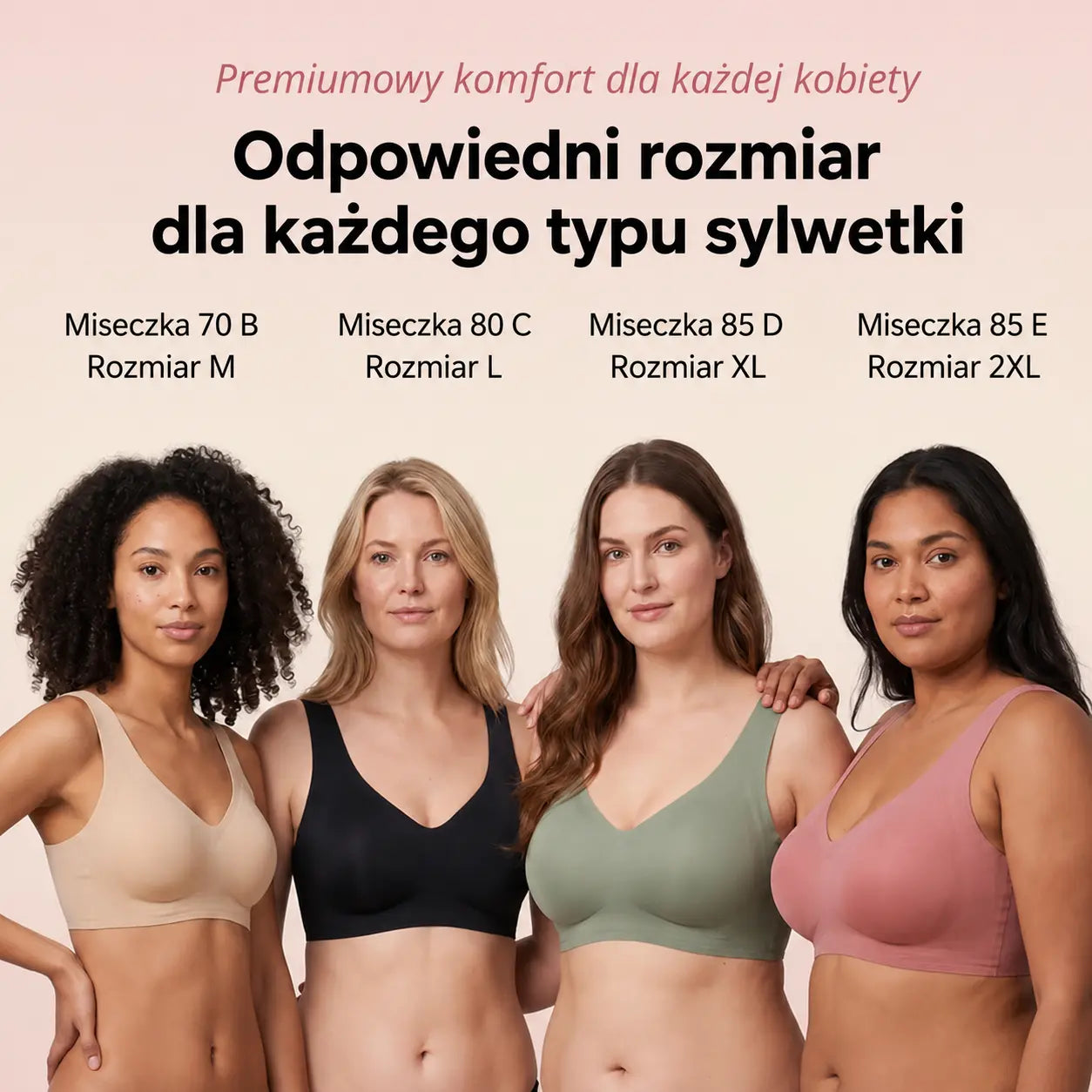TOKLER – Bezszwowy Biustonosz Premium – Pakiet Gratis
