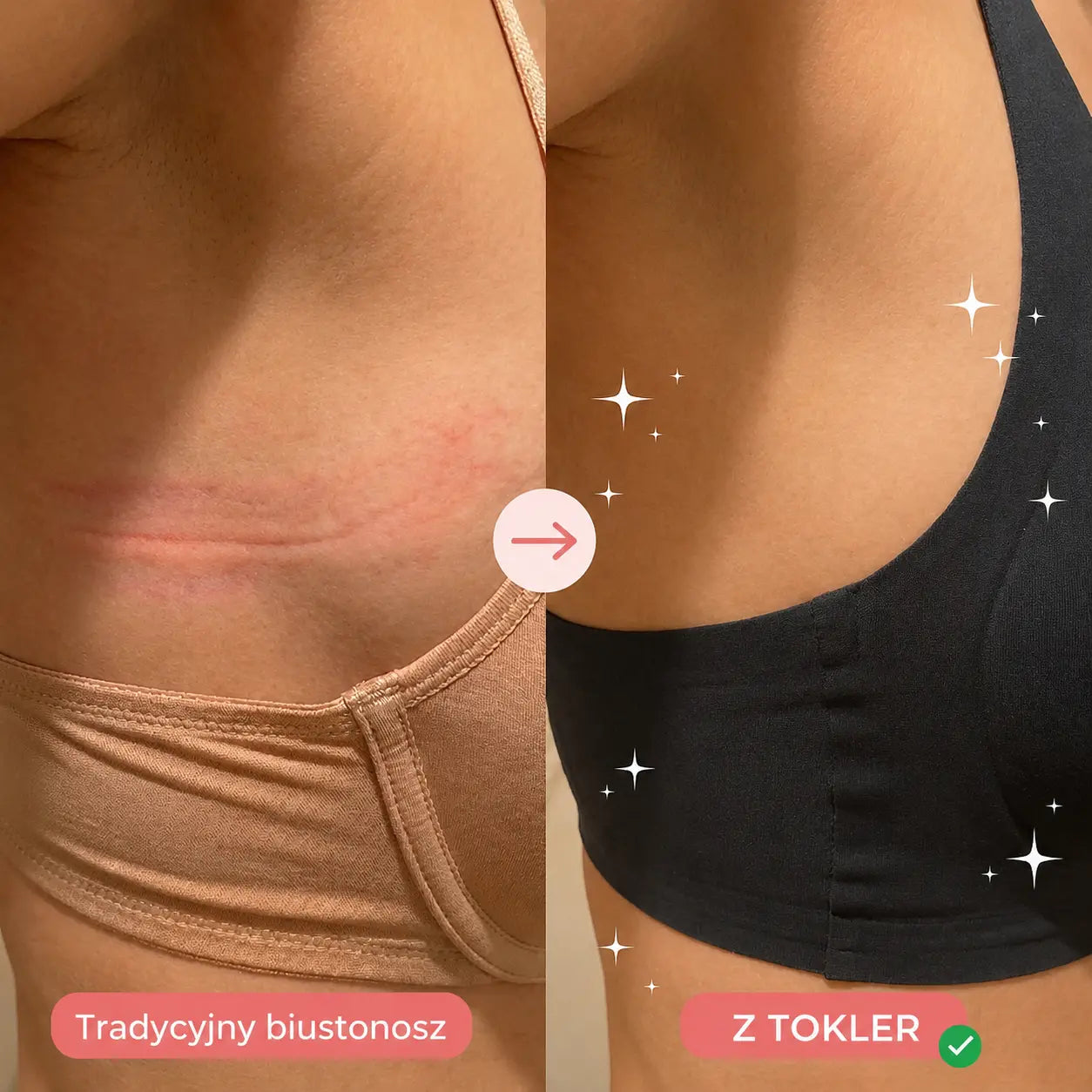 TOKLER – Bezszwowy Biustonosz Premium – Pakiet Gratis