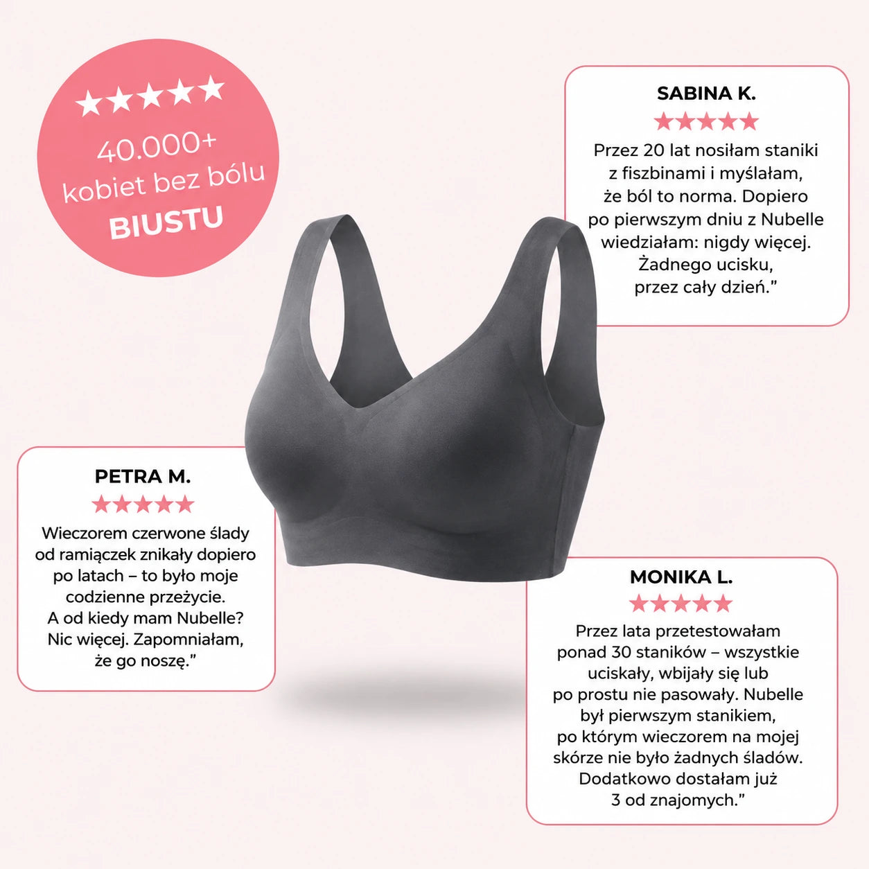 TOKLER – Bezszwowy Biustonosz Premium – Pakiet Gratis
